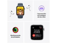 Apple Watch SE GPS Caixa Prateada de Alumínio 44mm Pulseira Esportiva Azul-tempestade P/M - 7