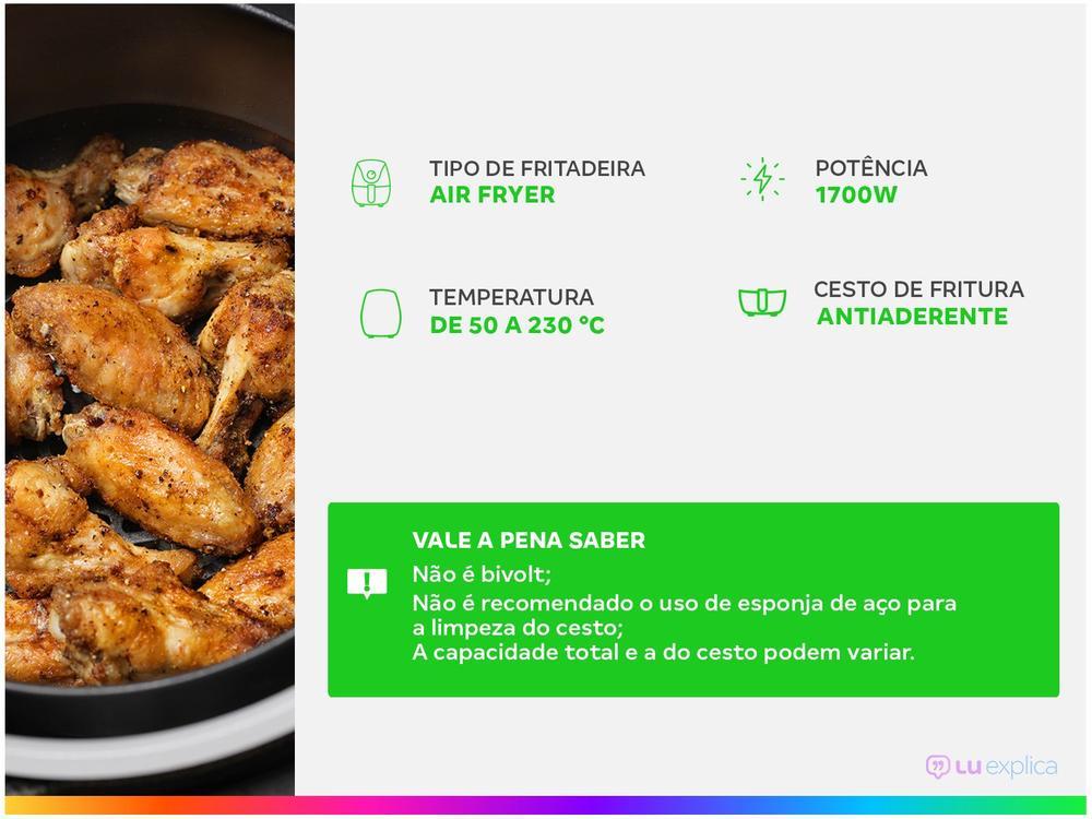Air Fryer Wap Barbecue Preto e Cinza com Timer - 2