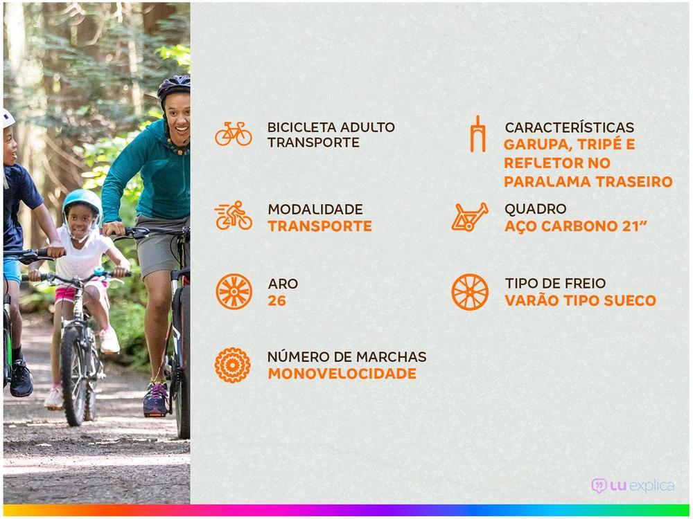 Bicicleta Aro 26 Houston Super Forte de Aço - 3