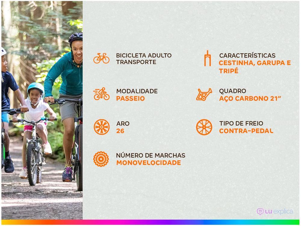 Bicicleta Aro 26 Houston Ônix de Aço Carbono - 3