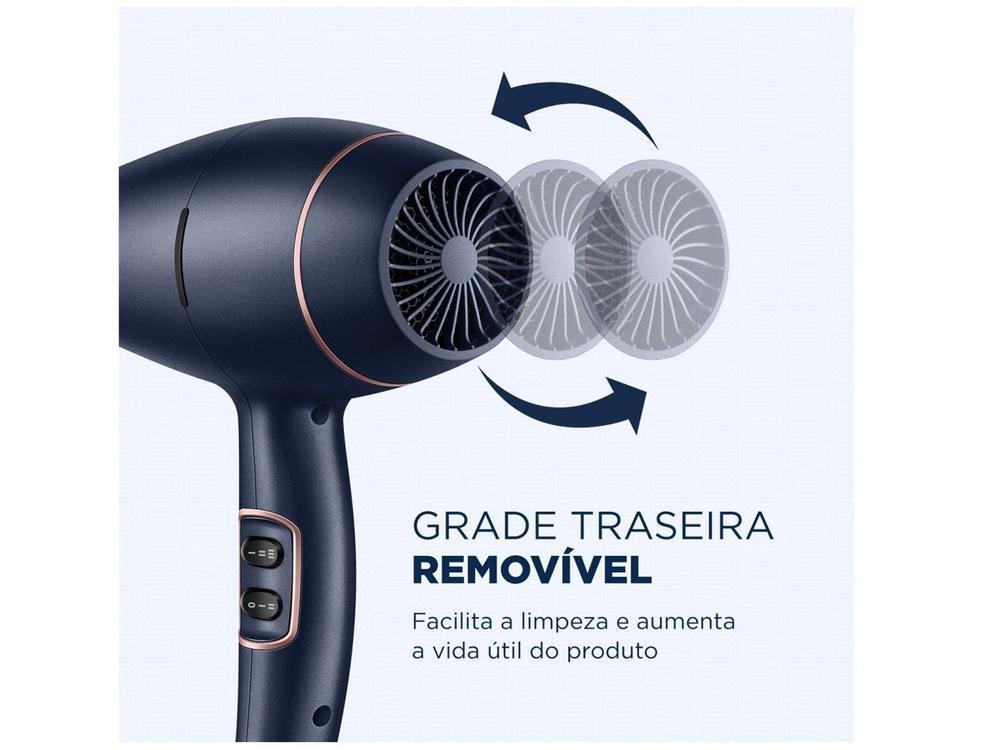 Secador de Cabelo Mondial Infrared Rosé e Azul - 26