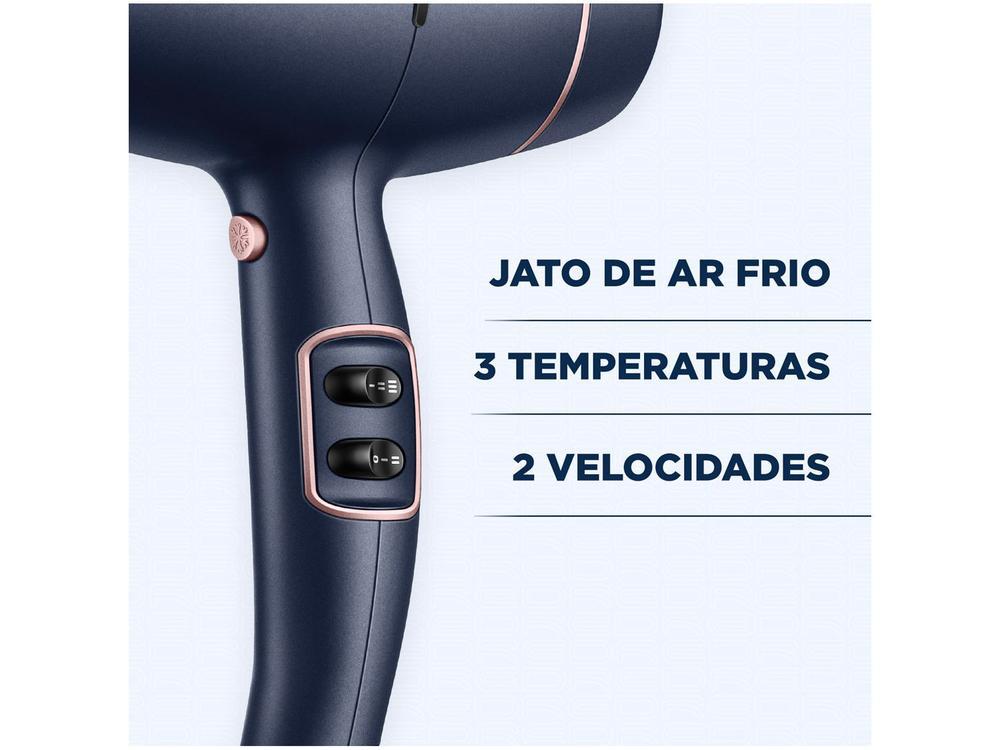 Secador de Cabelo Mondial Infrared Rosé e Azul - 8