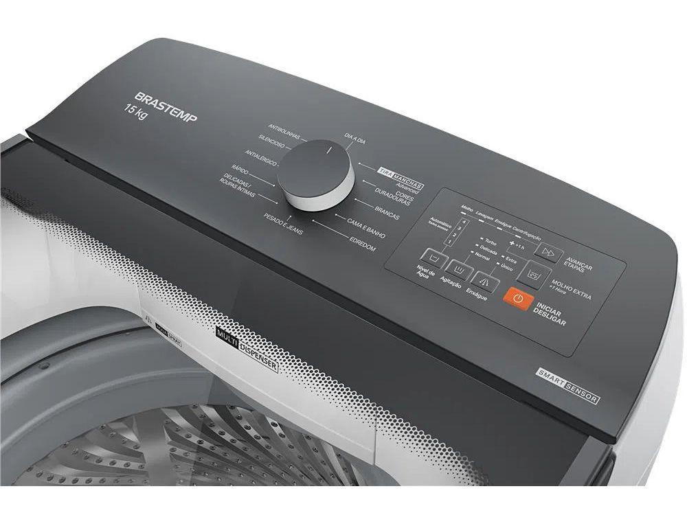 Lavadora de Roupas Brastemp 15kg Cesto Inox - 5
