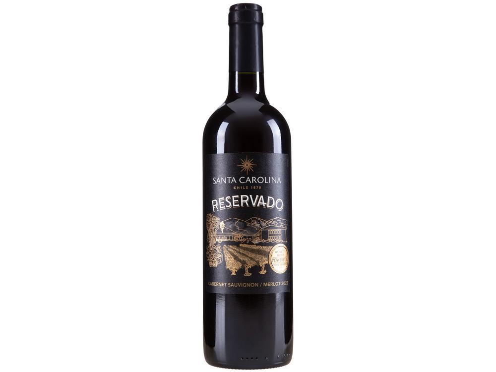 Vinho Tinto Seco Santa Carolina Reservado Cabernet Sauvignon Merlot Chile 750ml - 1