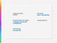 Jogo de Cama Queen 100% Poliéster Marcelino Têxtil Hypercal Cinza 3 Peças - 2