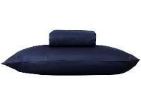 Jogo de Cama Solteiro 100% Poliéster Marcelino Têxtil Hypercal Azul Marinho 2 Peças - 8