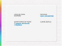 Jogo de Cama Solteiro 100% Poliéster Marcelino Têxtil Hypercal Azul Marinho 2 Peças - 2