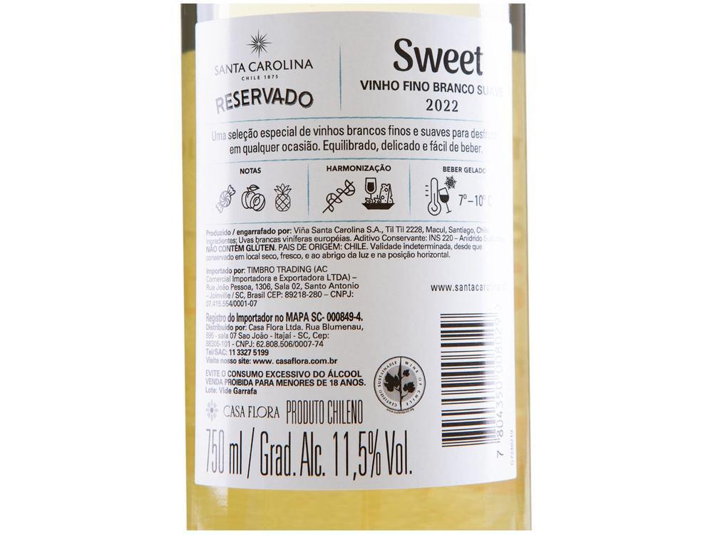 Vinho Branco Suave Santa Carolina Reservado Chile 750ml - 17