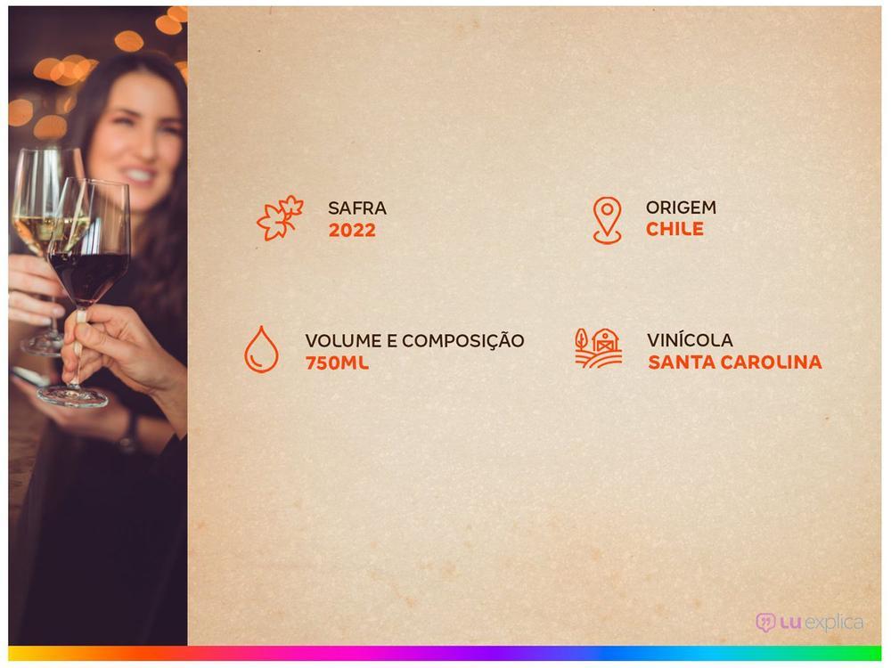 Vinho Tinto Santa Carolina Reservado Merlot Chile 750ml - 10