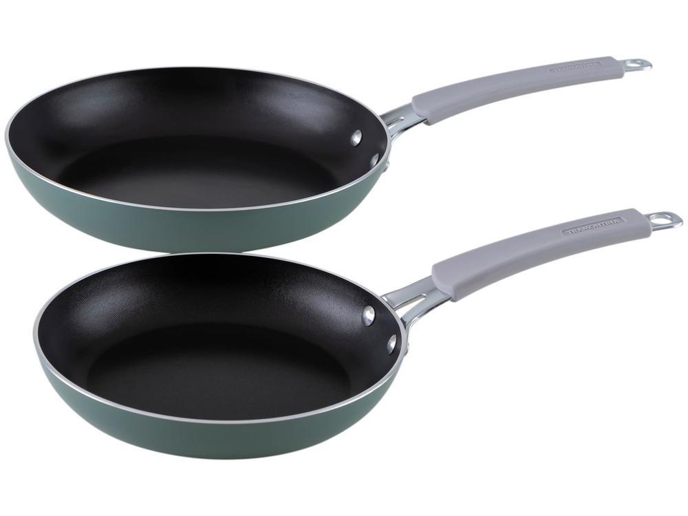 Conjunto de Frigideiras Antiaderente Tramontina Starflon Excellent Verde 2 Peças 20cm e 25cm - 1