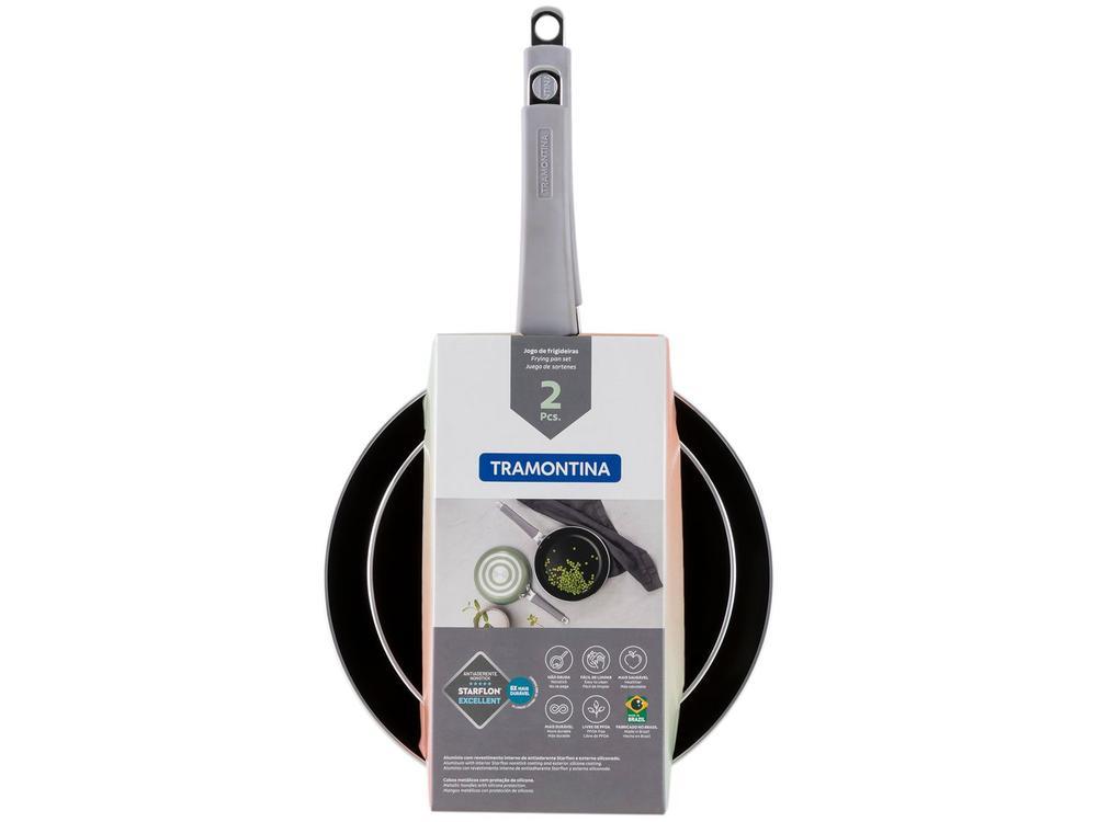 Conjunto de Frigideiras Antiaderente Tramontina Starflon Excellent Verde 2 Peças 20cm e 25cm - 8