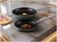 Conjunto de Frigideiras Antiaderente Tramontina Starflon Excellent Verde 2 Peças 20cm e 25cm - 3