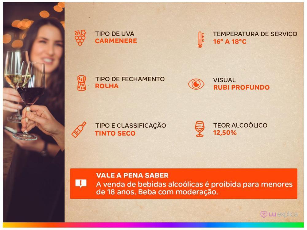 Vinho Tinto Seco Santa Carolina Reservado Carmenere Chile 750ml - 3