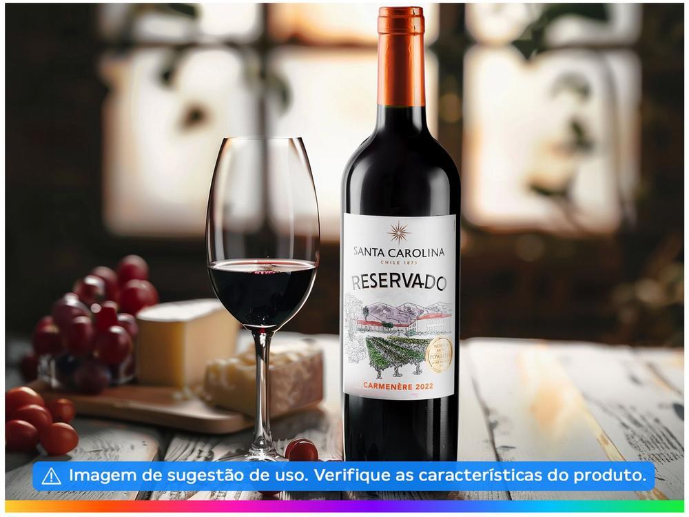 Vinho Tinto Seco Santa Carolina Reservado Carmenere Chile 750ml - 6