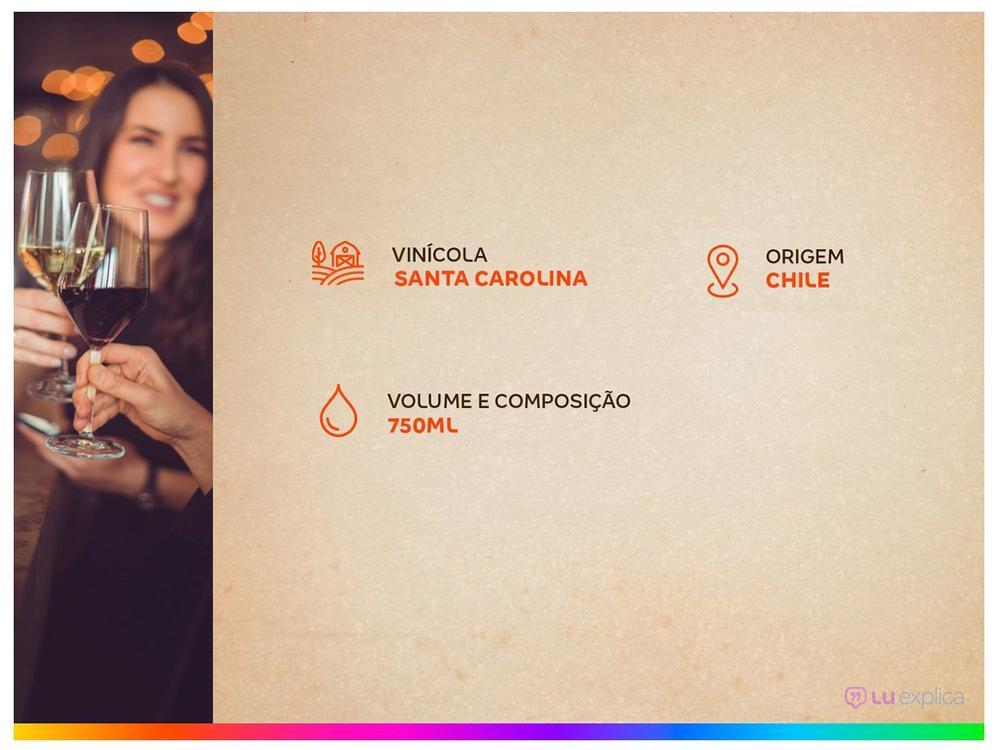 Vinho Tinto Seco Santa Carolina Reservado Carmenere Chile 750ml - 4