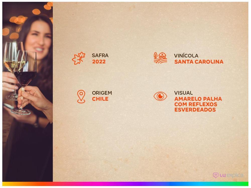 Vinho Branco Seco Santa Carolina Reservado Chardonnay Chile 750ml - 19