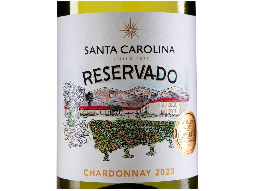 Vinho Branco Seco Santa Carolina Reservado Chardonnay Chile 750ml - 7