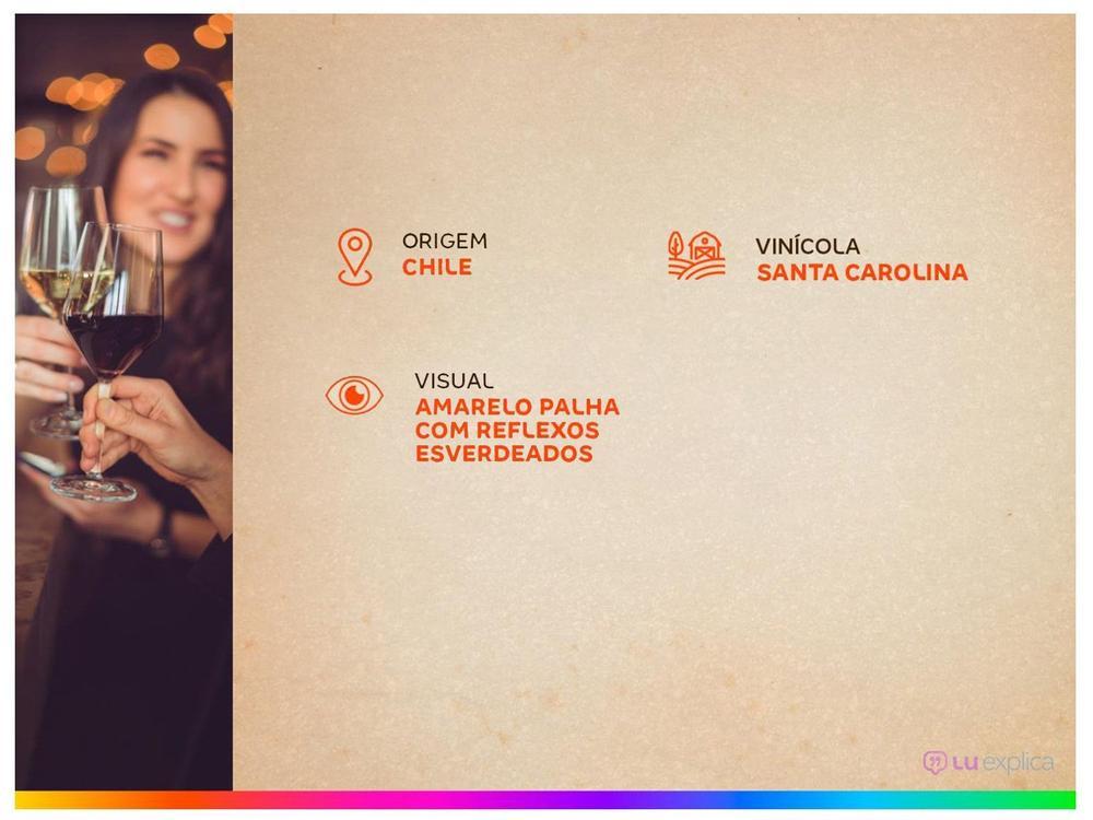 Vinho Branco Seco Santa Carolina Reservado Chardonnay Chile 750ml - 4