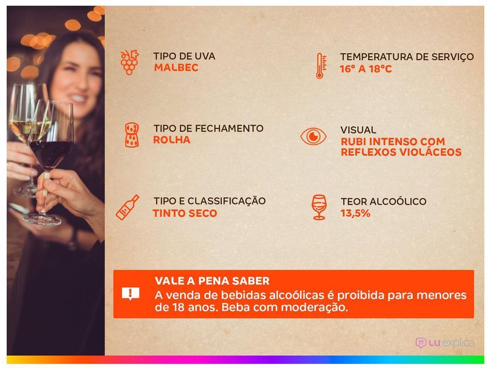 Vinho Tinto Seco Santa Carolina Reservado Malbec Chile 750ml - 3