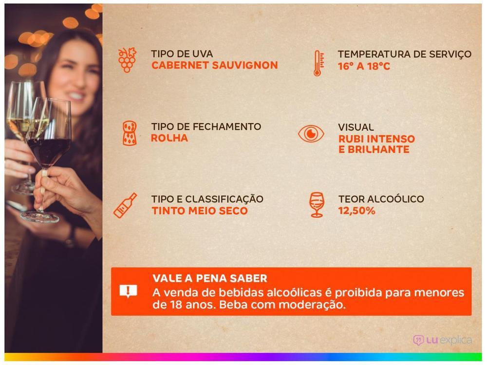 Vinho Tinto Meio Seco Santa Carolina Reservado Cabernet Sauvignon Chile 750ml - 3