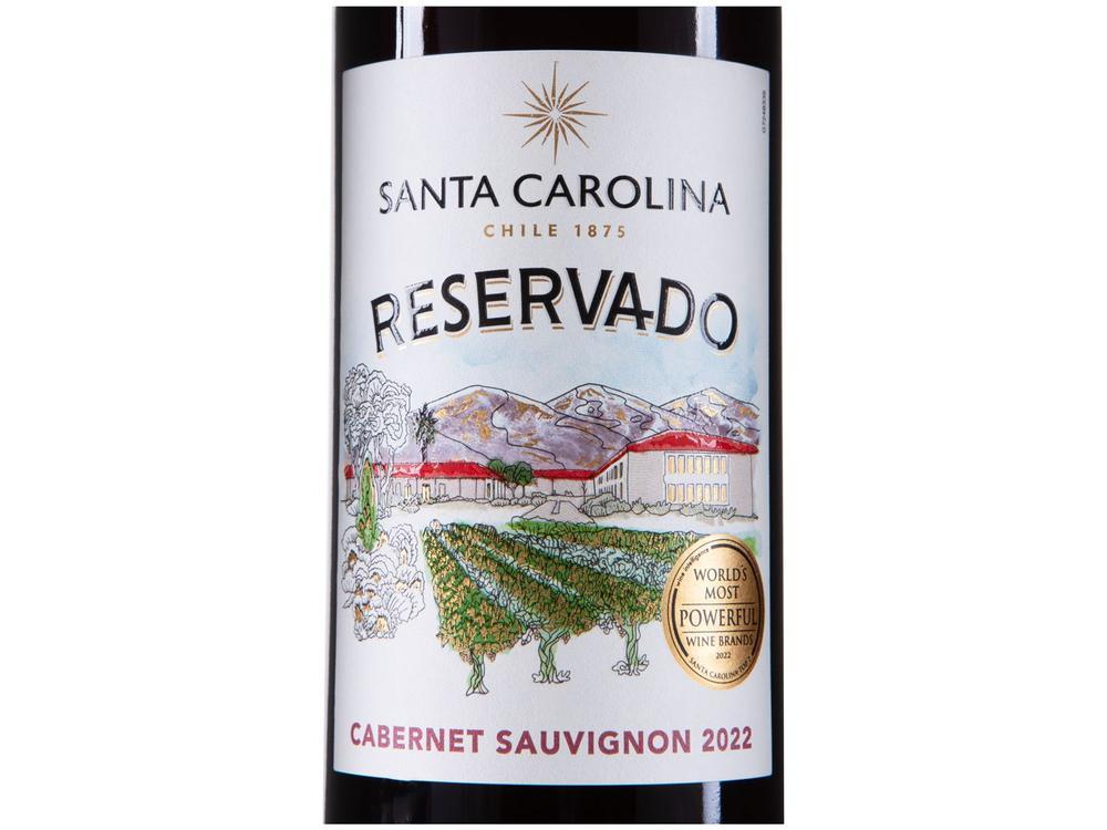 Vinho Tinto Meio Seco Santa Carolina Reservado Cabernet Sauvignon Chile 750ml - 7