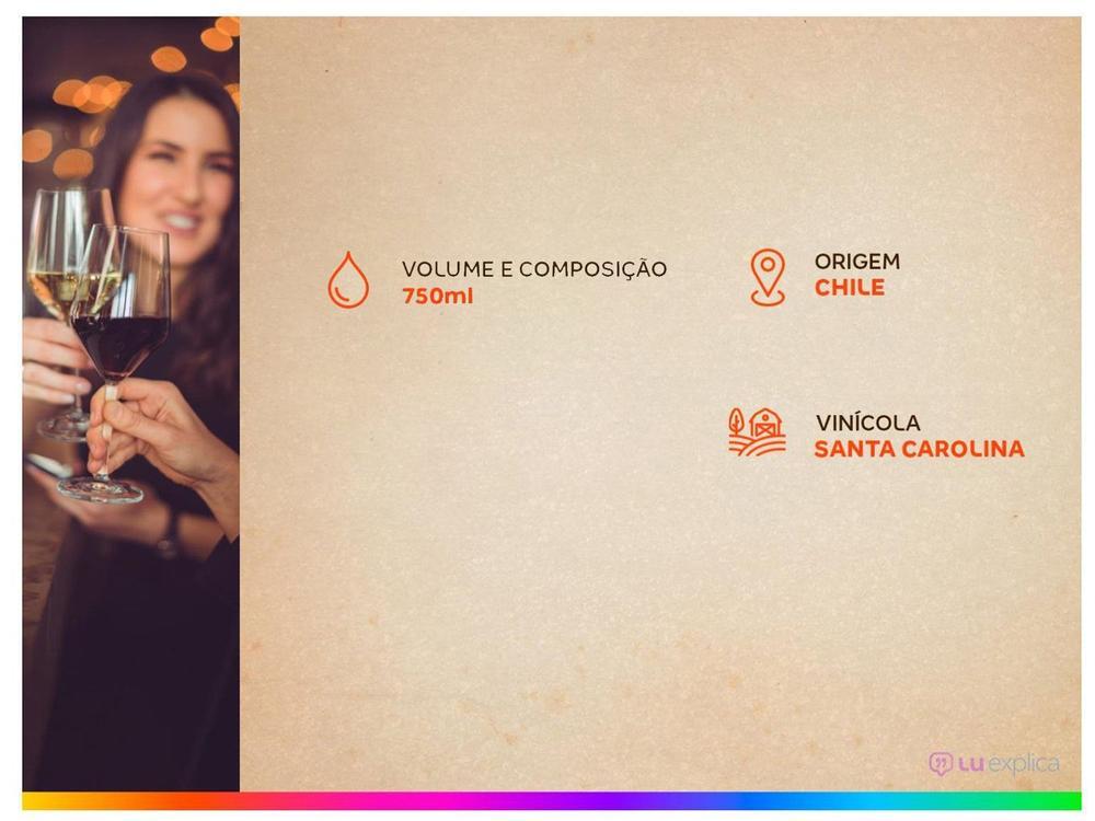 Vinho Tinto Meio Seco Santa Carolina Reservado Cabernet Sauvignon Chile 750ml - 4