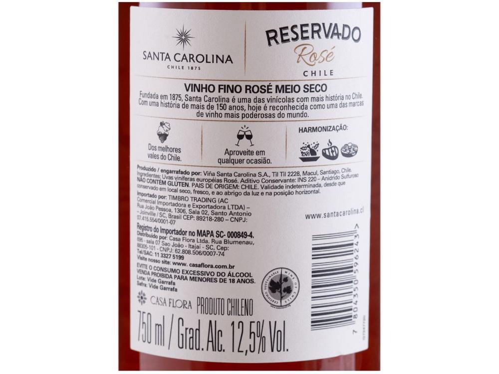 Vinho Rose Seco Santa Carolina Reservado Chile 750ml - 17
