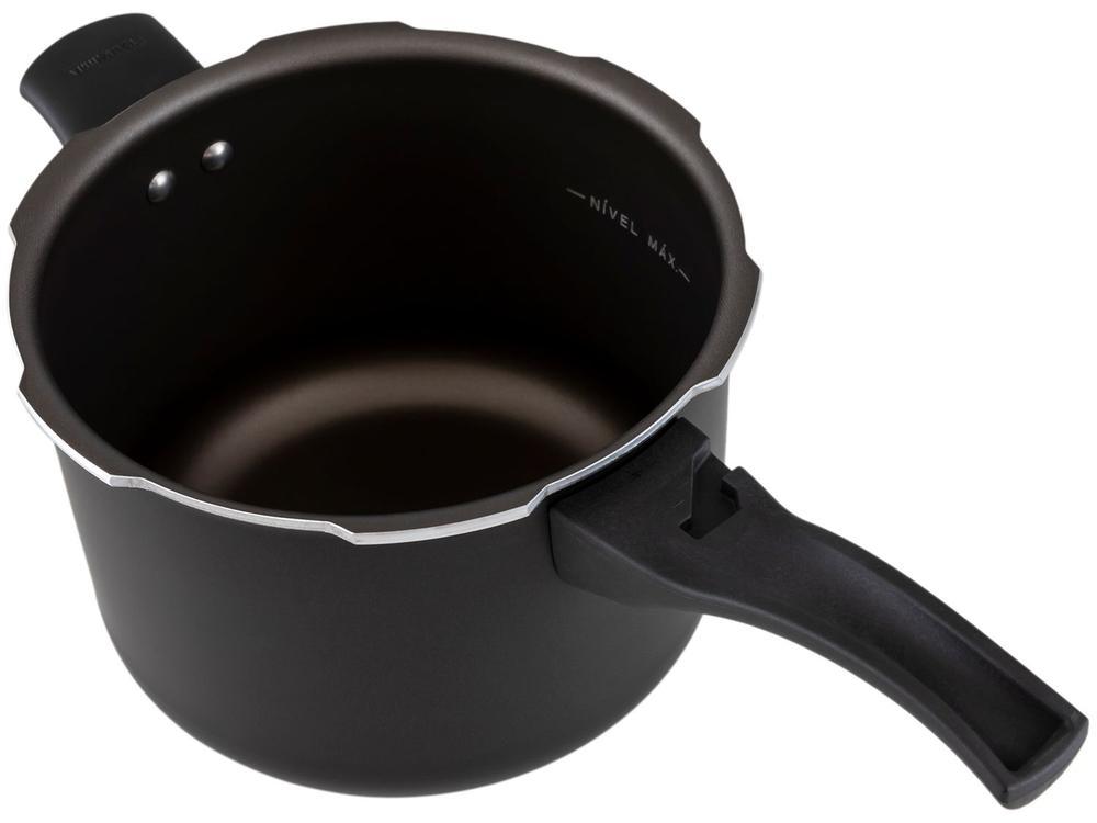 Panela de Pressão Tramontina Antiaderente 4,5L Preto e Prata Vancouver Effect - 6