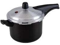 Panela de Pressão Tramontina Antiaderente 4,5L Preto e Prata Vancouver Effect - 1