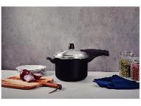 Panela de Pressão Tramontina Antiaderente 4,5L Preto e Prata Vancouver Effect - 2