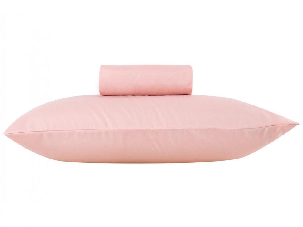 Jogo de Cama Solteiro 100% Poliéster Marcelino Têxtil Hypercal Rosé 2 Peças - 4