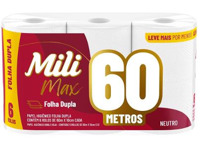 Papel Higiênico Folha Dupla Mili Max