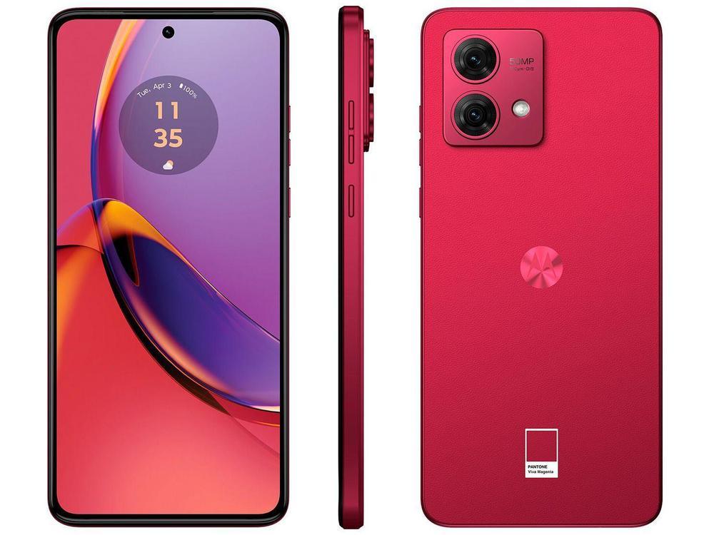 Smartphone Motorola Moto G84 256GB Magenta 5G Snapdragon 695 8GB RAM 6,55" Câm. Dupla + Selfie 16MP Dual Chip - 1