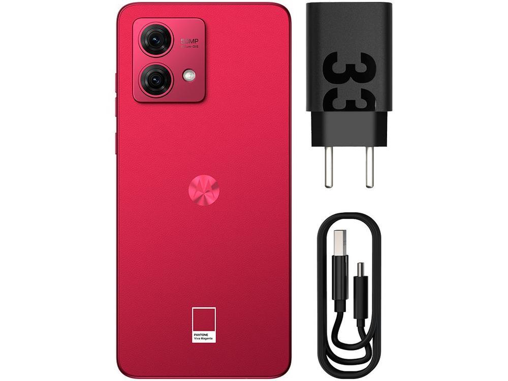 Smartphone Motorola Moto G84 256GB Magenta 5G Snapdragon 695 8GB RAM 6,55" Câm. Dupla + Selfie 16MP Dual Chip - 9