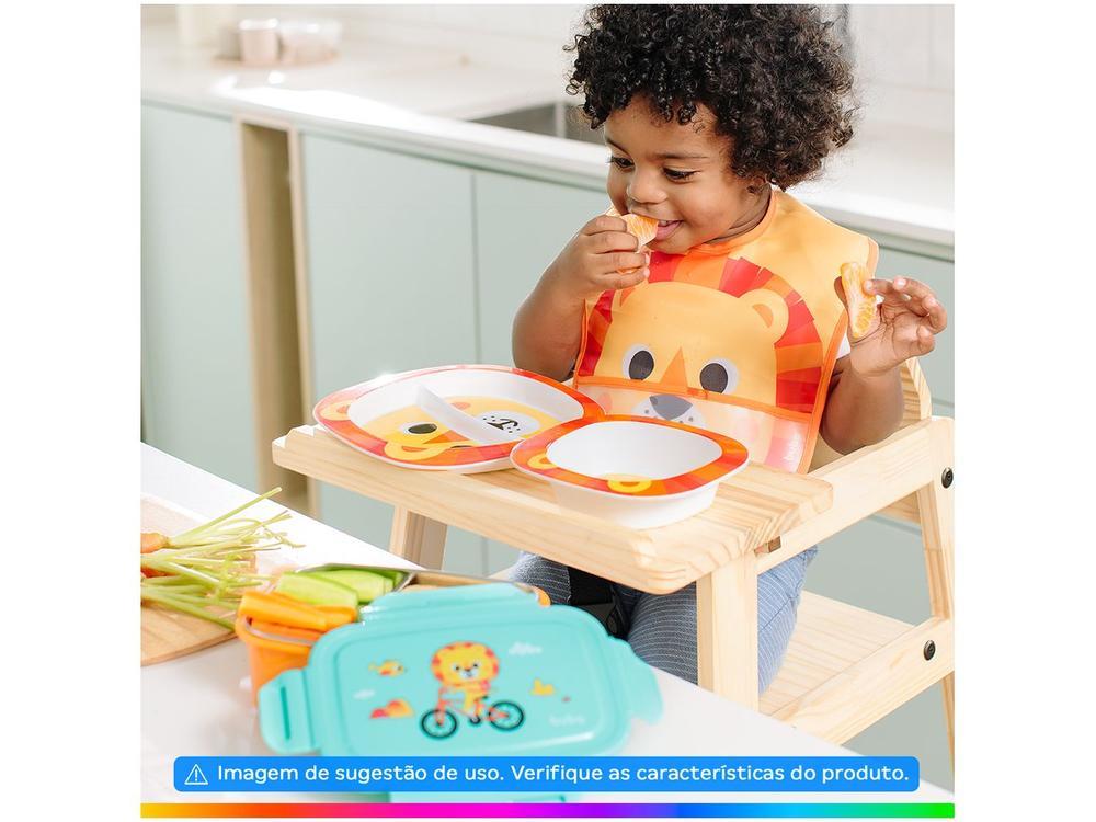 Kit Refeição Infantil Buba Zoo Leão 3 Peças Laranja - 2
