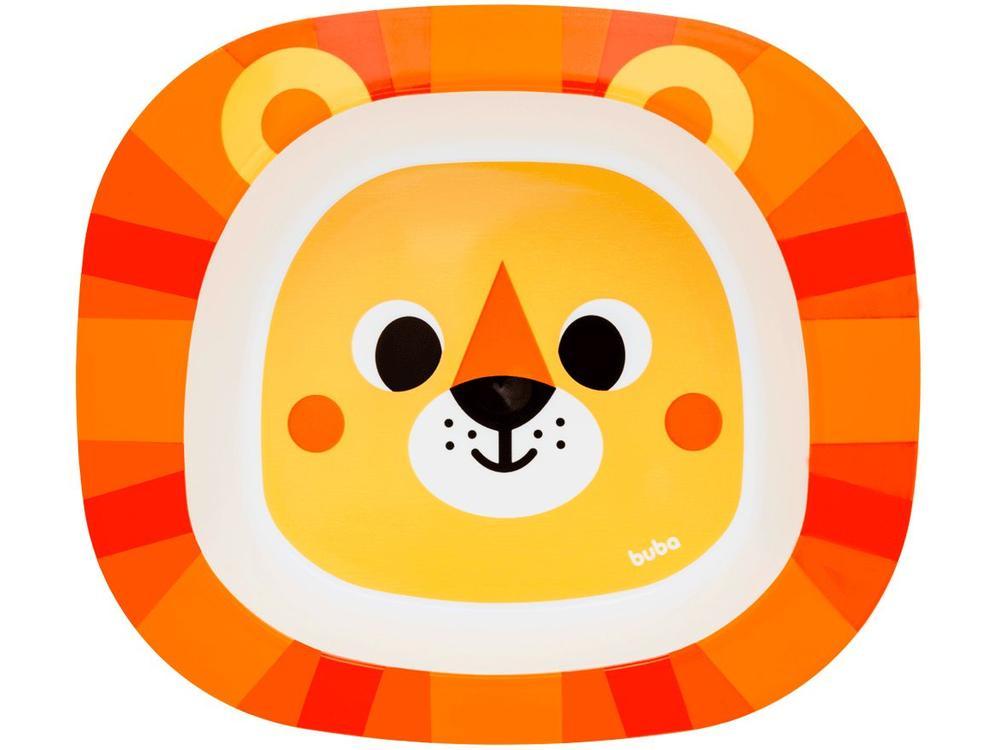 Kit Refeição Infantil Buba Zoo Leão 3 Peças Laranja - 4
