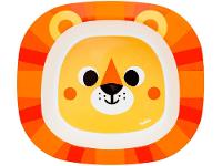 Kit Refeição Infantil Buba Zoo Leão 3 Peças Laranja
