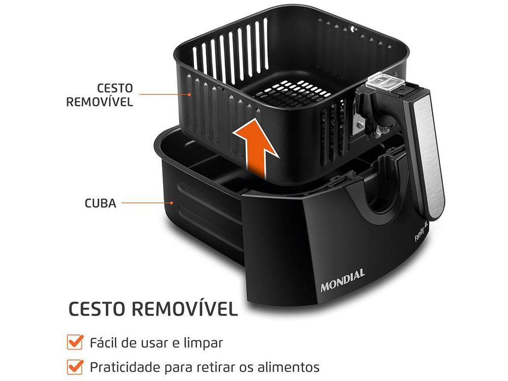 Air Fryer Mondial Family AFN-40-DI Preto 4L - 7