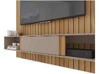 Painel para TV até 65" Caemmun Boreal 1.8 1 Prateleira - 13