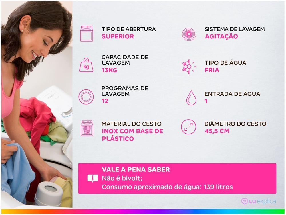 Lavadora de Roupas Brastemp 13kg Cesto Inox - 2