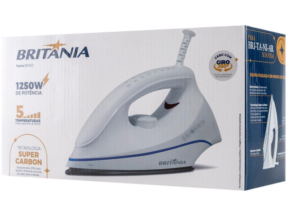 Ferro de Passar Roupa a Seco Britânia BFS30 - 7