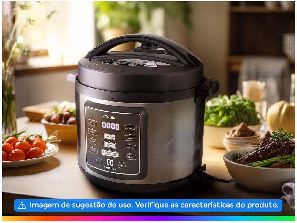 Panela de Pressão Elétrica Electrolux 5L Inox 1000W Experience Rita Lobo PCC15 - 4