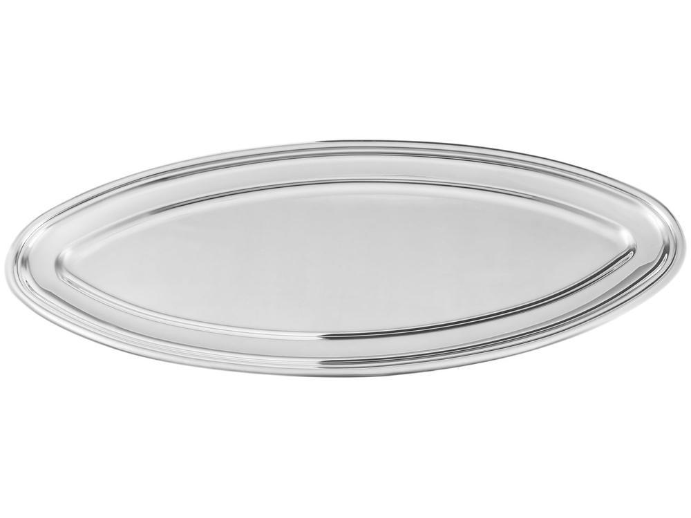 Travessa de Inox Oval 30,5x3x70cm Wolff Liso - 3
