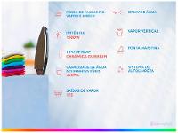 Ferro de Passar Roupa a Vapor e a Seco Electrolux Experience Care ESI50 Lavanda - 2