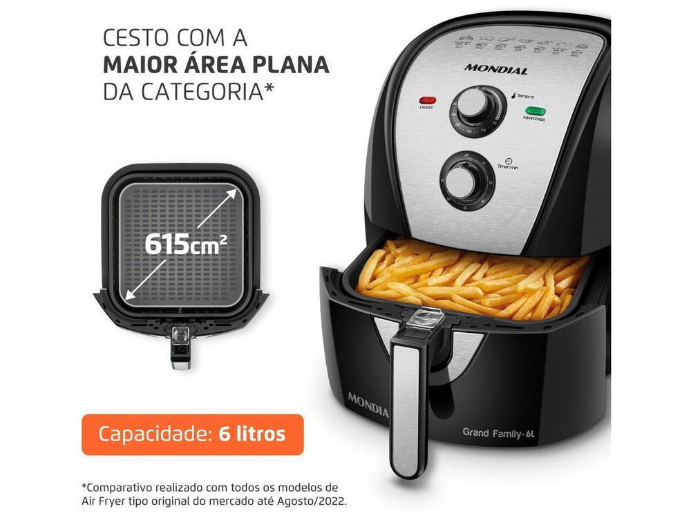 Air Fryer Mondial Grand Family AFN-60-BI Preta 6L - 4
