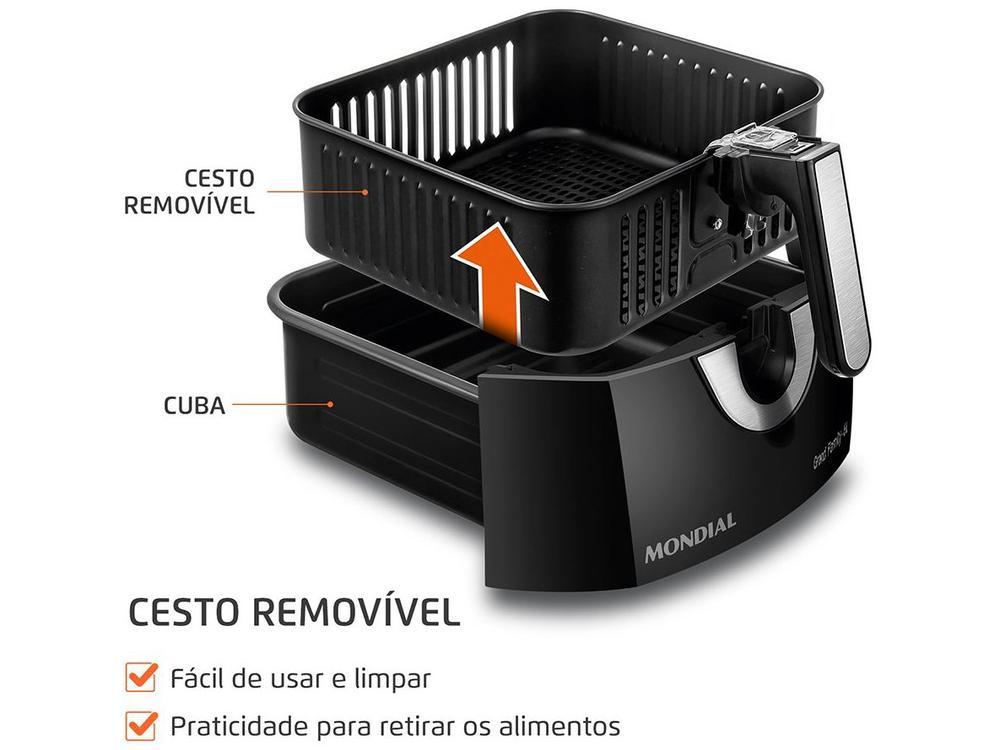 Air Fryer Mondial Grand Family AFN-60-BI Preta 6L - 6