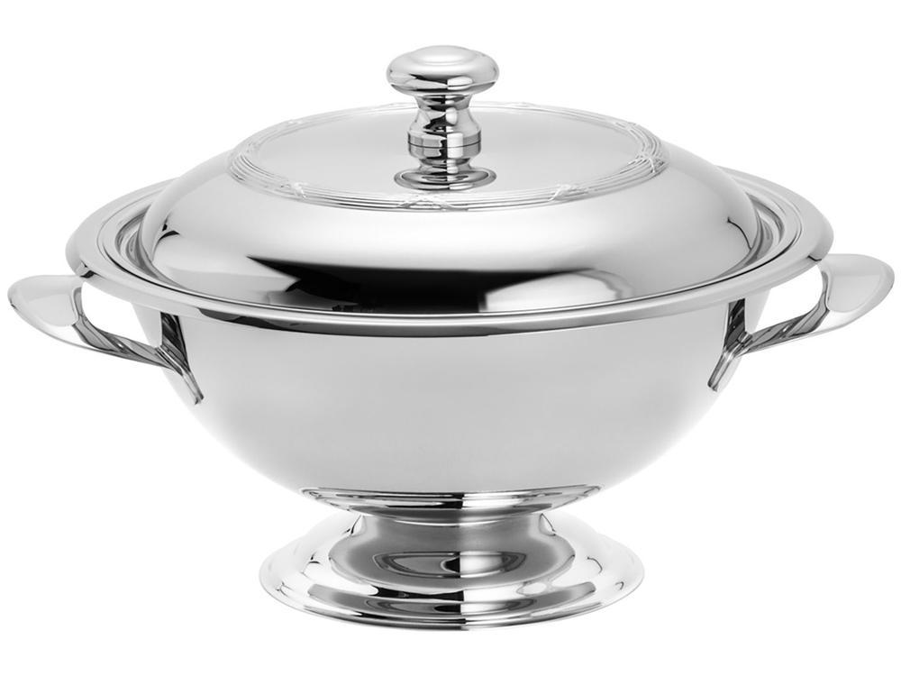 Sopeira Aço Inox Wolff Croisé Mônaco 2,2L Prata com Tampa - 1