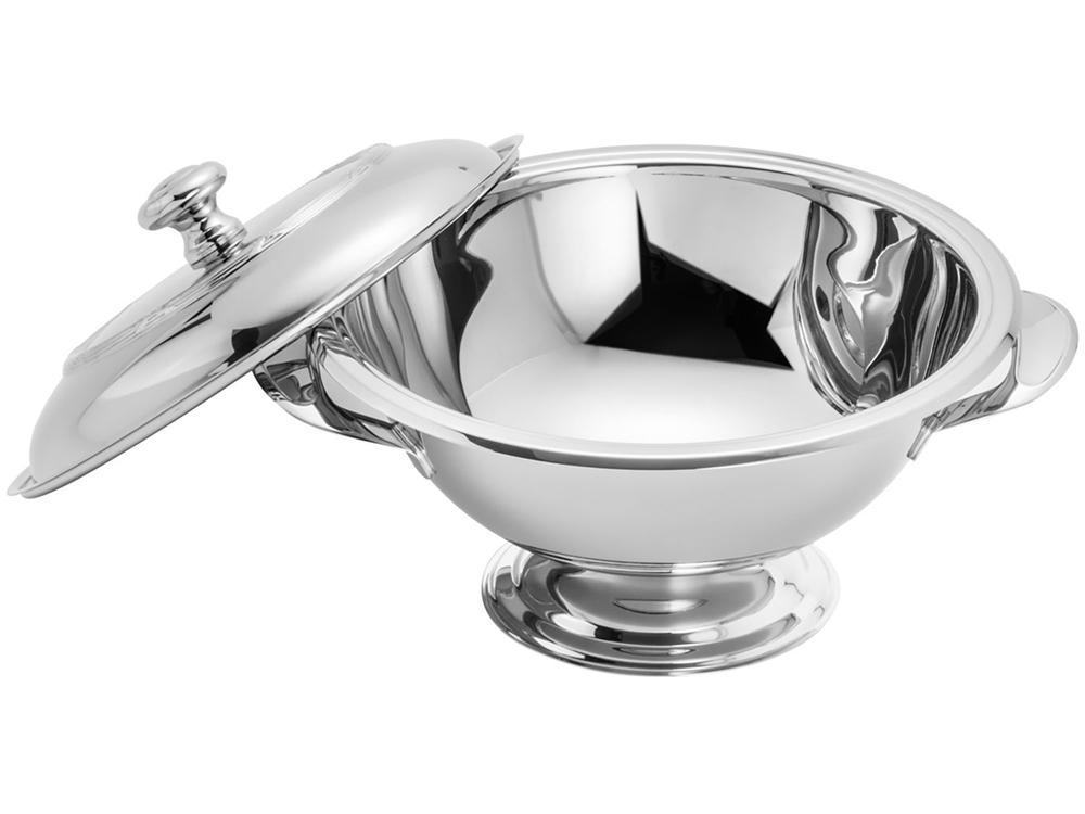 Sopeira Aço Inox Wolff Croisé Mônaco 2,2L Prata com Tampa - 2