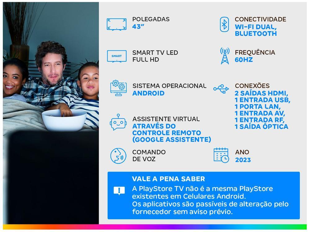 Smart TV 43” Full HD LED TCL 43S5400A Android - 2