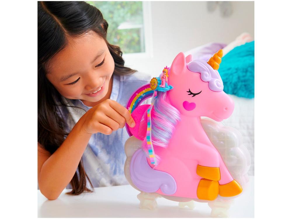 Playset Polly Pocket Salão De Unicórnio Arco-íris - 2